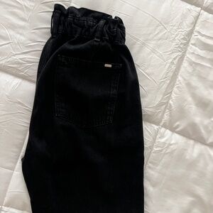 Black Zara paper bar jeans